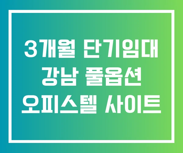 3개월 단기임대 강남 풀옵션 오피스텔 사이트 3개월 단기임대 강남 풀옵션 오피스텔 사이트